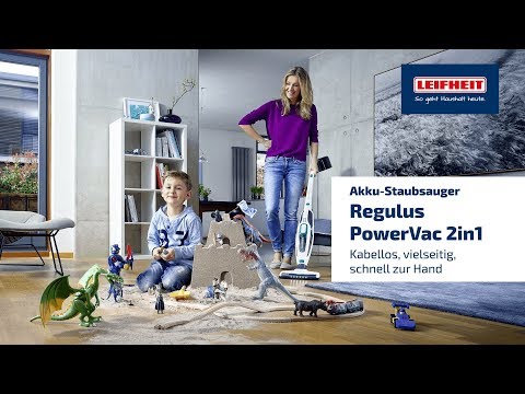 Leifheit Akku-Hand- und Stielsauger Regulus PowerVac 2in1 Weiss - Video 1