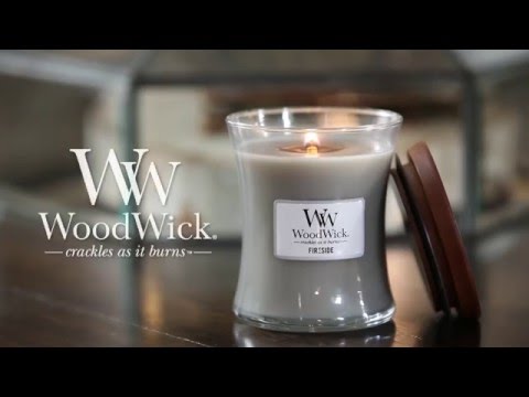 Woodwick Duftkerze Fireside Ellipse - Video 1