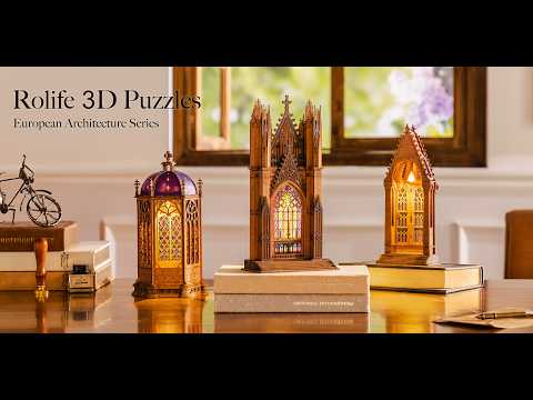 Rolife Rolife Starry Dome Cathedral Holzpuzzle Holz - Video 1