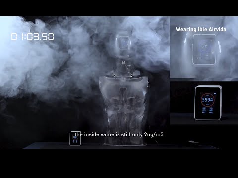 ible Tragbarer Luftreiniger Airvida L1 Perlweiss - Video 2