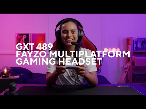 Trust Gaming-Headset GXT 489P FAYZO Schwarz/Violett - Video 1