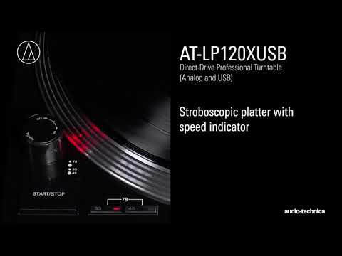 Audio-Technica Plattenspieler AT-LP120XUSB Silber - Video 1
